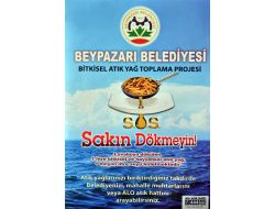 Beypazarı Belediyesi, Atık Yağ Getirene Ayçiçek Yağı Veriyor