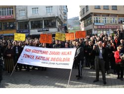 Tonya'da Çevre Eylemi Yapıldı