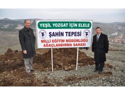 Yozgat Belediyesi Ve Milli Eğitim Müdürlüğü 6 Bin Fidanı Toprakla Buluşturdu