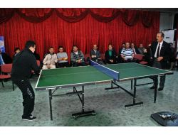 Obeziteyle Mücadele Kapsamında Masa Tenisi Turnuvası Düzenlendi