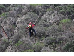 Kayalıklarda Mahsur Kalan Oğlağa Film Gibi Operasyon