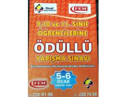 Fem Ve Final Dershanesi Ortaklaşa Ödüllü Yarışma Sınavı Düzenleyecek