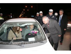 Erzincan Valisi Yenigün, Yeni Yılın İlk Dakikalarında Trafik Denetimine Katıldı