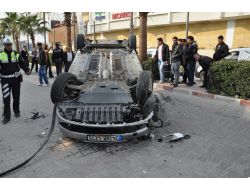 Tarsus’ta Otomobil Takla Attı: 2 Yaralı