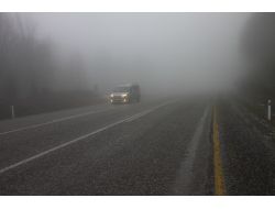 Zonguldak-ereğli Kara Yolunda Yoğun Sis Görüş Mesafesini Düşürdü