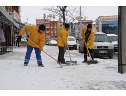 Pursaklar’da Yoğun Kar Mesaisi Var