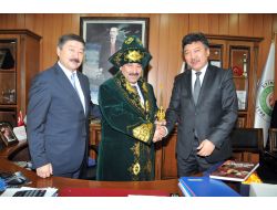 Başkan Demirel Kazakistan Karagandı Caz Orkestrası’nı Etimesgut'ta Ağırladı