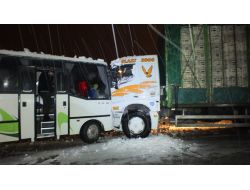 Midibüs İle Tavuk Yüklü Kamyon Çarpıştı: 1 Yaralı