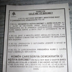 'Kürtçe Ajanda' Beraat Etti!!