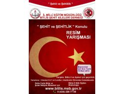Bitlis'te 'Şehit Ve Şehitlik' Konulu Resim Yarışması