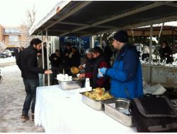 Final Haftasında Öğrencilere Sıcak Çorba İkramı