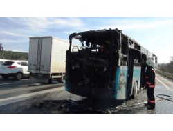 Seyir Halindeki Otobüste Yangın