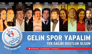 Sporun yıldızlarından şiddete karşı şarkı