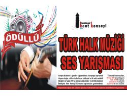 Balıkesir Kent Konseyi Amatör Ses Yarışması Düzenleyecek