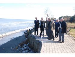 Başkan Burma, Sahildeki Erozyona Dikkati Çekti