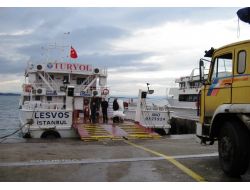 Midilli'de Ayvalık'ın Zeytin Çekirdekleri Yakılarak Isınılıyor (Özel)
