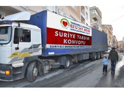 Suriyeli Mültecilere Yardım Konvoyu İstanbul’dan Hareket Etti