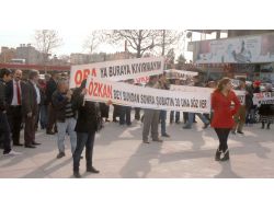 Maaşlarını Alamadıkları İddiasıyla Eylem Yaptılar