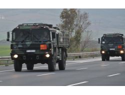 Patriotları Taşıyan Askeri Araçlar Osmaniye’den Geçti