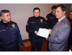 Eğitimlerini Tamamlayan Trafik Polislerine Sertifika Verildi