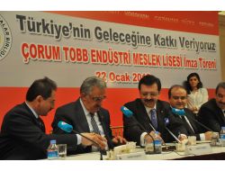 Tobb Çorum Osb’ye Meslek Lisesi Yapacak