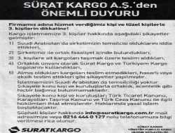 Sürat Kargo, İsmini Kullananarak Hacıları Dolandıranlardan Şikayetçi