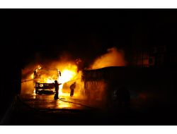 Akaryakıt İstasyonundaki Yangın Korkuttu