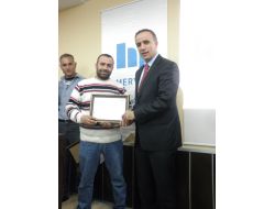 Mesleki Yeterlilik Eğitimini Tamamlayan Ustalar Sertifika Aldı