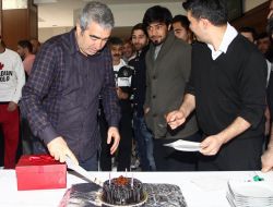 Beşiktaş'ta Samet Aybaba'nın Doğum Günü Kutlandı