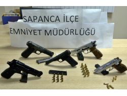 Sapanca'da 5 Ruhsatsız Tabanca
