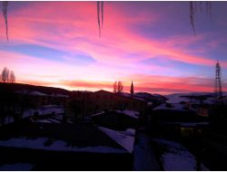 Sarıkamış’ta Gün Batımı Seyirlik Oldu