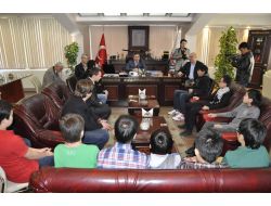 Moğol Öğrenciler, Başkan Özdemir’i Ziyaret Etti