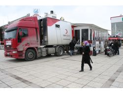 Kızılay Kan Bağışı Tır'ı Erzincan'da..