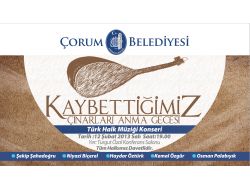 Çorum Belediyesi'nden 'Kaybettiğimiz Çınarlara Vefa' Programı