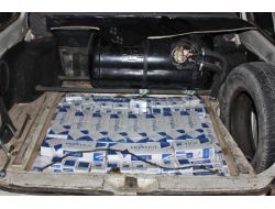 Otomobil Farında Sigara Kaçakçılığına Polis Engeli