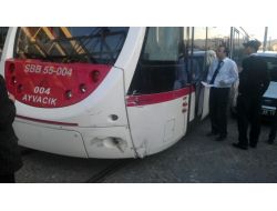 Samsun’da Tramvay Kazası Ucuz Atlatıldı