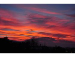 Beyaz Şehirde Güne Rengarenk Uğurlama
