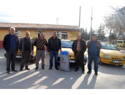 Merzifonlu Taksicilerden Mavi Kapak Kampanyasına Destek