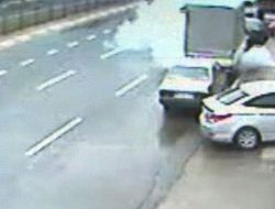 Molotof Ve Ses Bombalı Saldırı Güvenlik Kamerasında