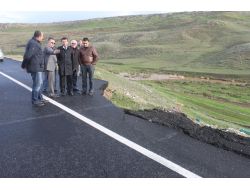 Karayolları Yetkilileri, İpekyolu'ndaki Çökmeyle İlgili İnceleme Yaptı