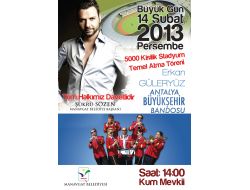 Sanatçı Erkan Güleryüz Manavgat'ta Konser Verecek