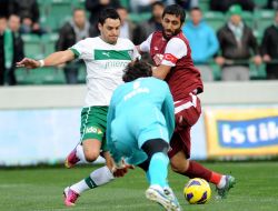 Bursaspor: 1 - Sanica Boru Elazığspor: 0 (İlk Yarı)