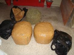 Belen'de 59 kilo esrar ele geçirildi