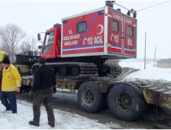 Hamile Kadını 112 Ekipleri Paletli Ambulansla Kurtardı