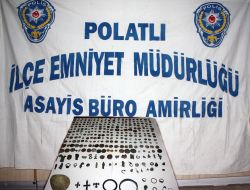 Polatlı'da Kaçak Tarihi Eser Ele Geçirildi