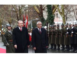 Libya Başbakanı Zeydan, Başbakanlık'ta Resmi Törenle Karşılandı