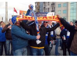 Galatasaray Ve Schalke Taraftarları Taksim'de