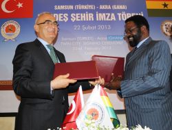 Samsun Gana'nın Başkenti Accra İle Kardeş Şehir Oldu
