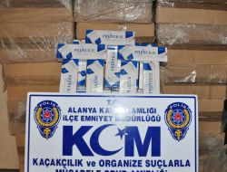Alanya’da 15 Bin Paket Gümrük Kaçağı Sahte Sigara