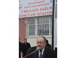 Çorum Yeni Acil Servis İstasyonu Ve Ambulanslarına Kavuştu